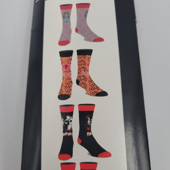 Horror Movie Sock 6 pack (8-12) - Picture 5 of 5